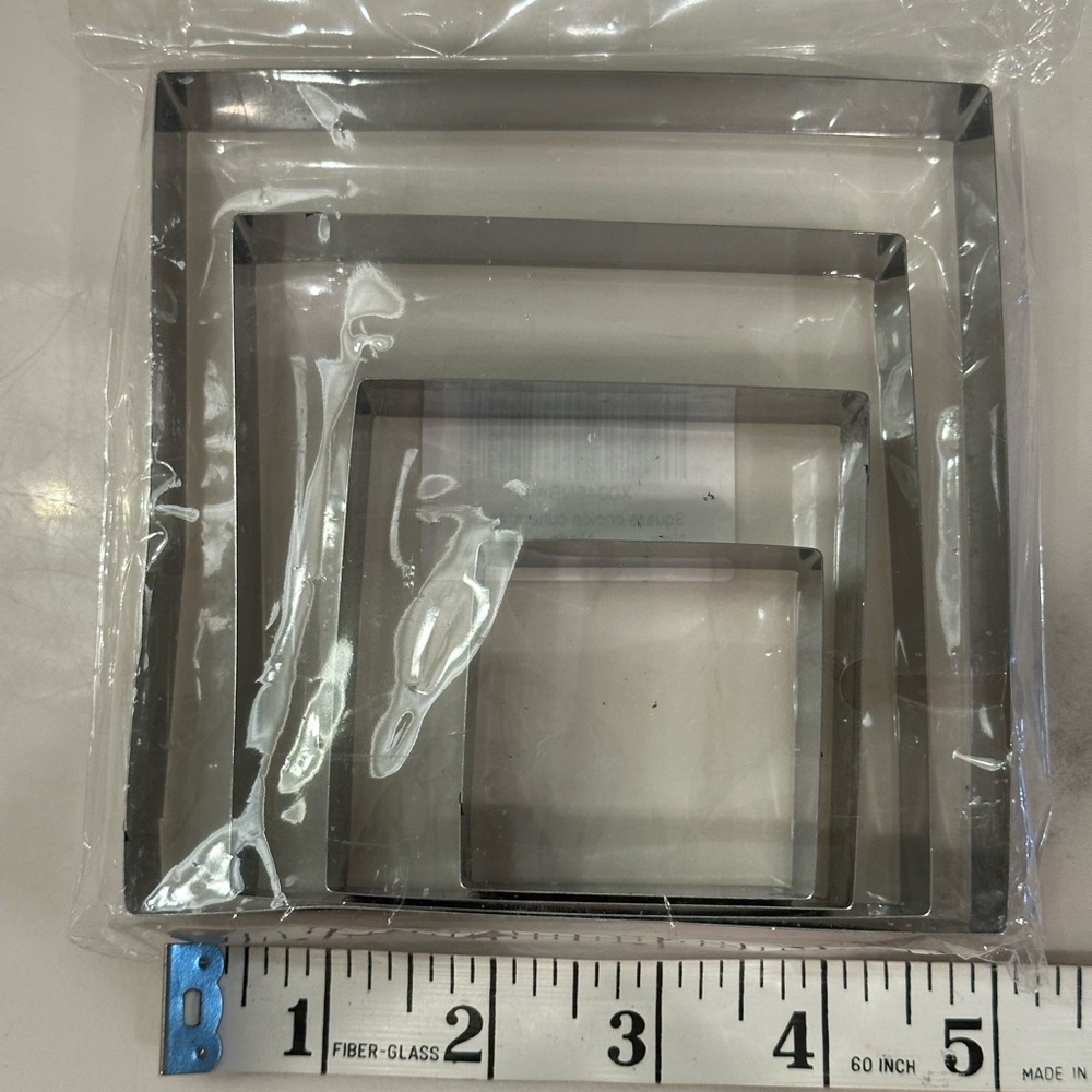 Stainless Steel Square Cookie Cutters